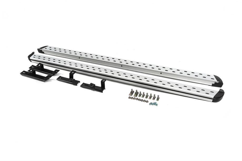 Volkswagen Tiguan 2007-2016 Pedane Laterali Original V2 (2 pz, Alluminio) Image
