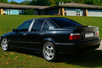 BMW 3 Series E36 1990-2000 Coperture montanti cromate (acciaio inox) foto 1