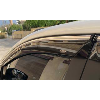 Deflettori finestrini con modanatura cromata (Niken, 4 pz) Nissan Qashqai 2014-2021 foto 2