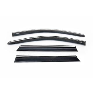 Deflettori finestrini con modanatura cromata (Niken, 4 pz) Nissan Qashqai 2014-2021 foto 4