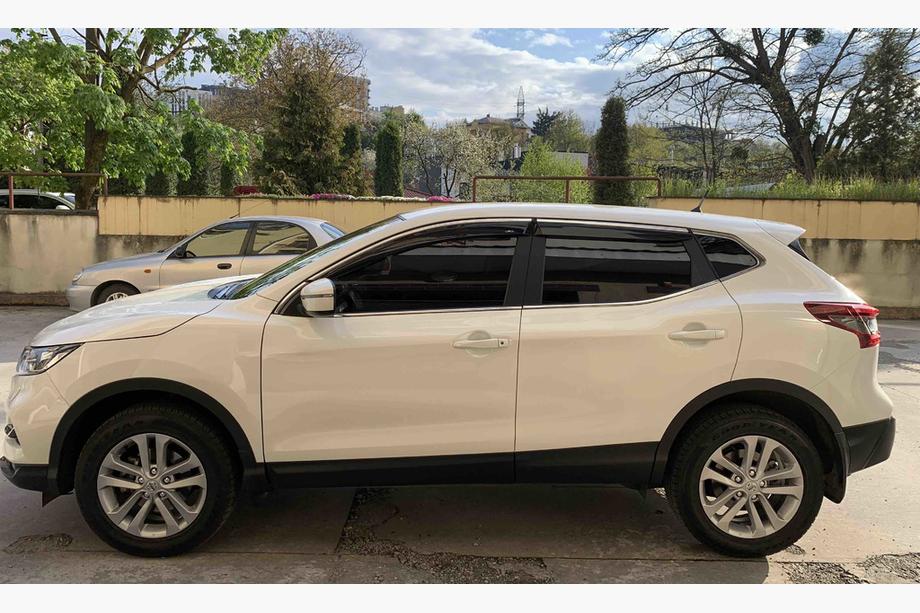 Nissan Qashqai 2014-2021 Deflettori finestrini con modanatura cromata (Niken, 4 pz) Foto 3