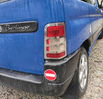 Citroen Berlingo 1996-2008 Coperture cromate fanali posteriori (2 pz, acciaio inox) Carmos - Acciaio Inox Turco foto 4