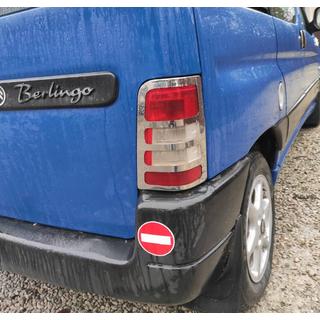 Coperture cromate fanali posteriori (2 pz, acciaio inox) Citroen Berlingo 1996-2008 foto 4