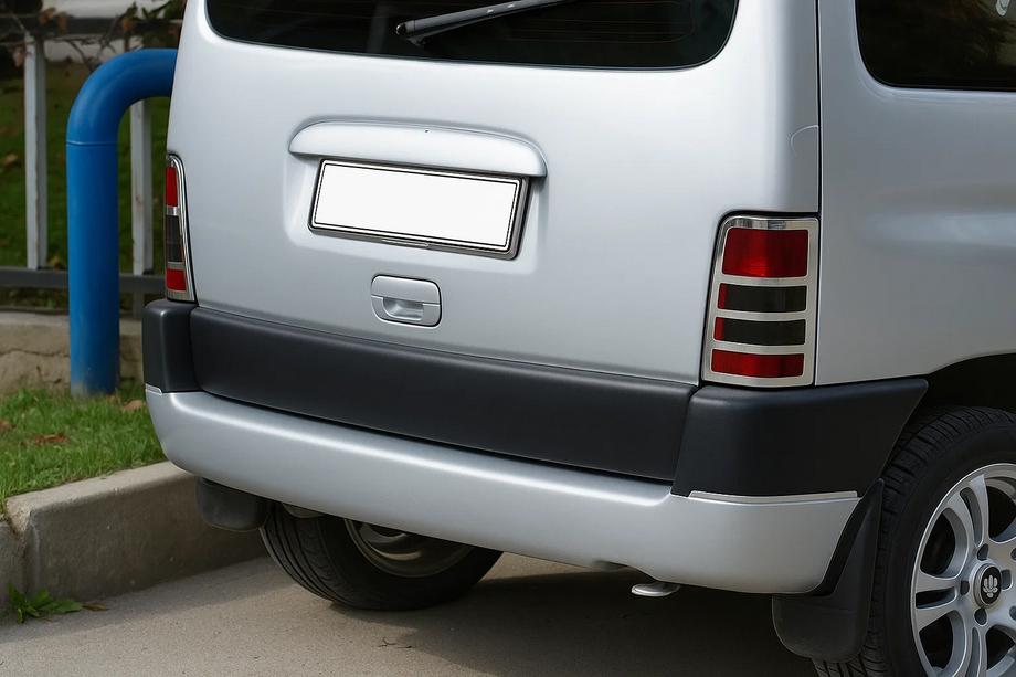 Citroen Berlingo 1996-2008 Coperture cromate fanali posteriori (2 pz, acciaio inox) Carmos - Acciaio Inox Turco Image