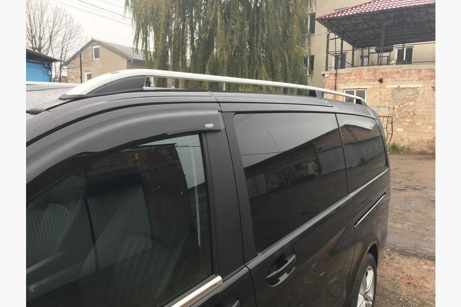 Mercedes Viano 2004-2014 Barre portatutto grigie Skyport (metallo pieno) Passo Lungo (EXTRALONG) Foto 2