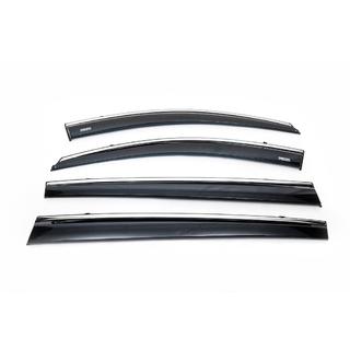 Deflettori finestrini con profilo cromato (4 pz, Niken) Kia Sportage 2010-2015 foto 3