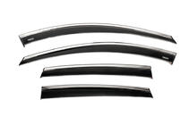 Chevrolet Captiva 2006-2019 Deflettori finestrini con profilo cromato (4 pz, Niken) foto 9