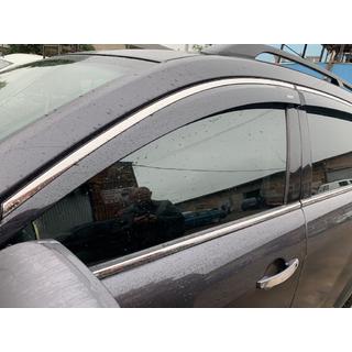 Deflettori finestrini con profilo cromato (4 pz, Niken) Chevrolet Captiva 2006-2019 foto 2