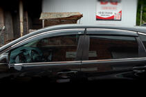 Honda CRV 2012-2016 Deflettori finestrini con profilo cromato (4 pz, Niken) foto 2