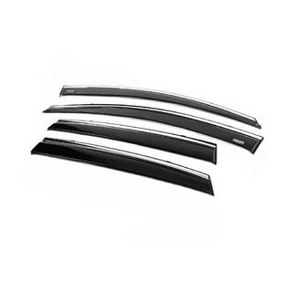 Deflettori finestrini con profilo cromato (4 pz, Niken) Honda CRV 2012-2016 foto 4