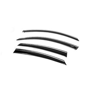 Deflettori finestrini con profilo cromato (4 pz, Niken) Honda Civic Sedan X 2016-2021 foto 3