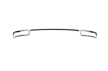 Skoda Octavia III A7 2013-2019 Cornice del diffusore posteriore (2013-2017, acciaio inox) foto 2