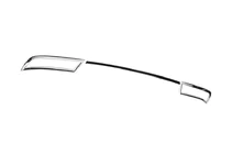 Skoda Octavia III A7 2013-2019 Cornice del diffusore posteriore (2013-2017, acciaio inox) foto 4