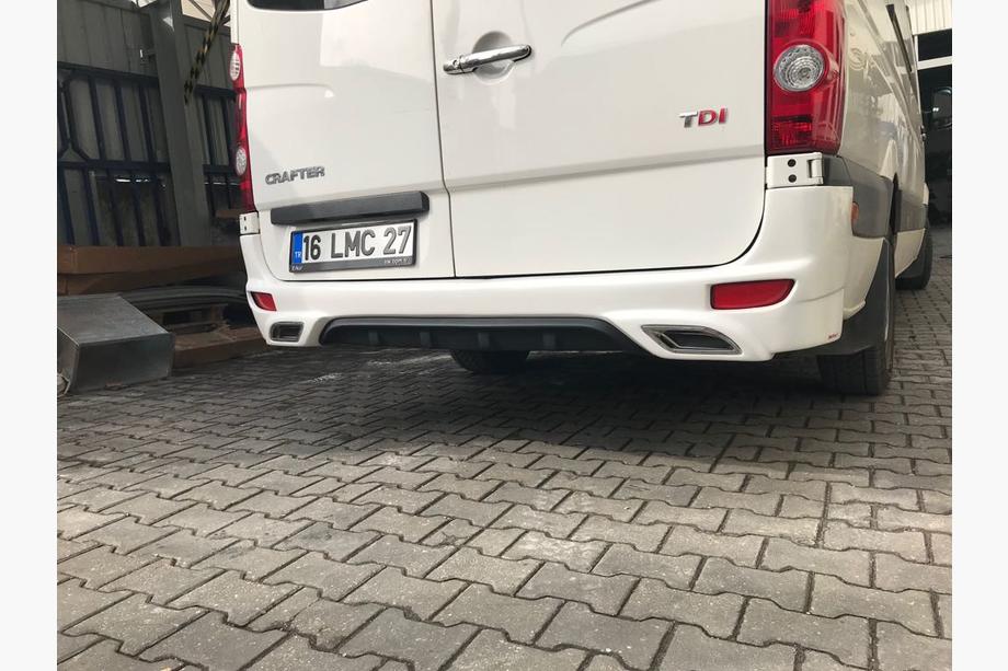 Volkswagen Crafter 2006-2016 Copertura paraurti posteriore V2 (primer per verniciatura) Foto 1