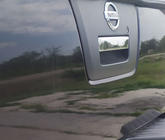 Nissan Navara 2006-2015 Copertura Maniglia Bagagliaio Acciaio Inox foto 2