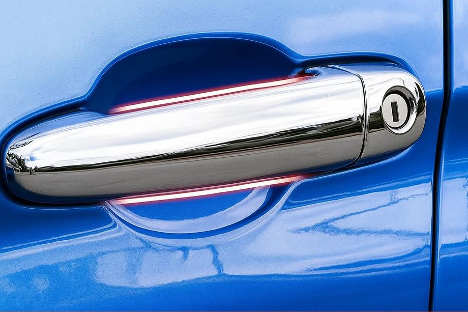 BMW 5 Series E60/E61 2003-2010 Coperture Maniglie Porta Cromate (4 pz, Acciaio Inox) Image