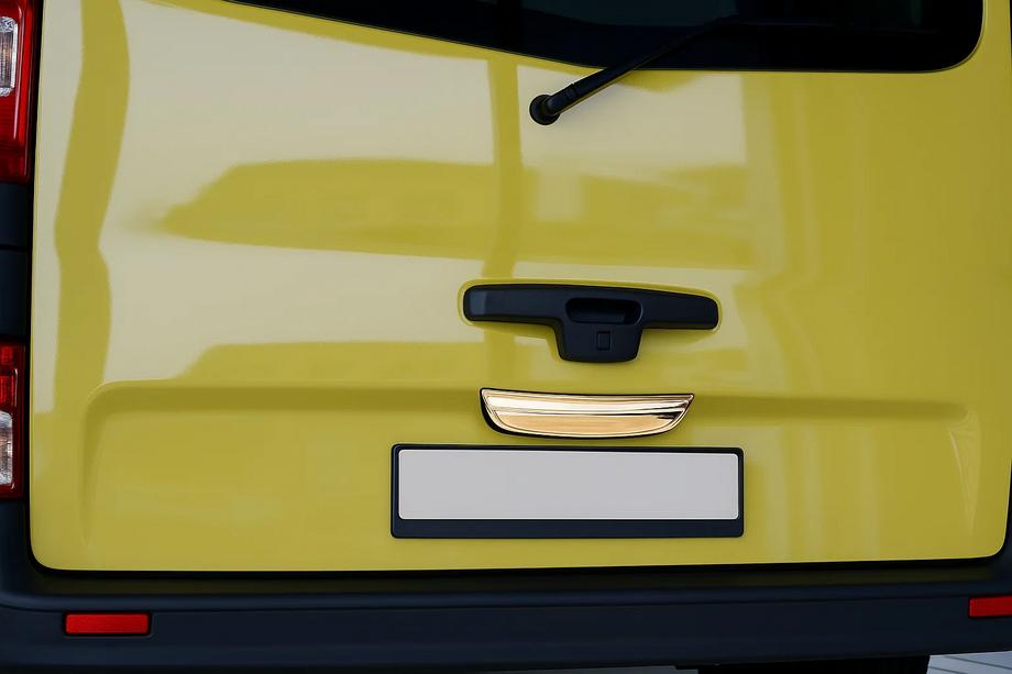 Opel Vivaro 2001–2015 Modanatura cromata sopra la targa (inferiore, acciaio inox) Image