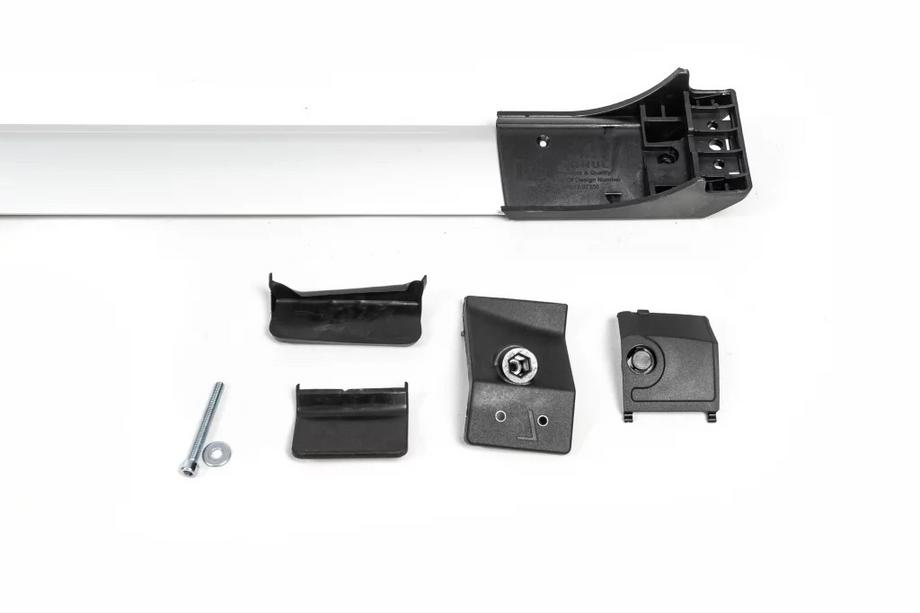 Chevrolet Trax 2012-2023 Barre portatutto per railings senza serratura (2 pz) Grigio Foto 6