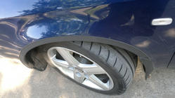 Audi A6 C5 1997-2001 Allargatori passaruota (4 pz, neri) foto 3