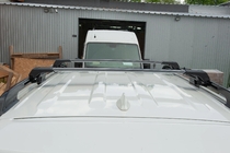 Nissan Qashqai 2007-2010 Barre portatutto per railings senza serratura Flybar V1 (2 pz) foto 3