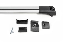 Nissan Qashqai 2007-2010 Barre portatutto per railings senza serratura Flybar V1 (2 pz) foto 5