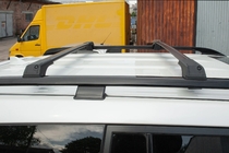 Nissan Qashqai 2007-2010 Barre portatutto per railings senza serratura Flybar V1 (2 pz) foto 12