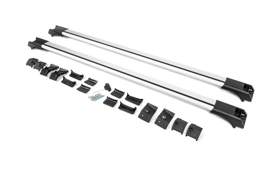 Toyota 4Runner 1989-1995 Barre portatutto per railings senza serratura (2 pz) Grigio Foto 4