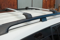 Toyota Land Cruiser Prado 150 2009-2023 Barre portatutto per railings senza serratura Flybar V1 (2 pz) foto 2