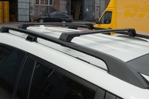 Toyota Land Cruiser Prado 150 2009-2023 Barre portatutto per railings senza serratura Flybar V1 (2 pz) foto 11