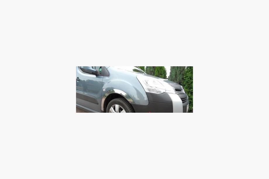 Citroen Berlingo 2008-2018 Bordini passaruota in acciaio inox (4 pz) 2 Porte Laterali, Acciaio Inox Foto 9