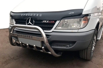 Mercedes Sprinter W901/902/903/904/905 1995–2006 Protezione Anteriore WT004 (Acciaio Inox) foto 5
