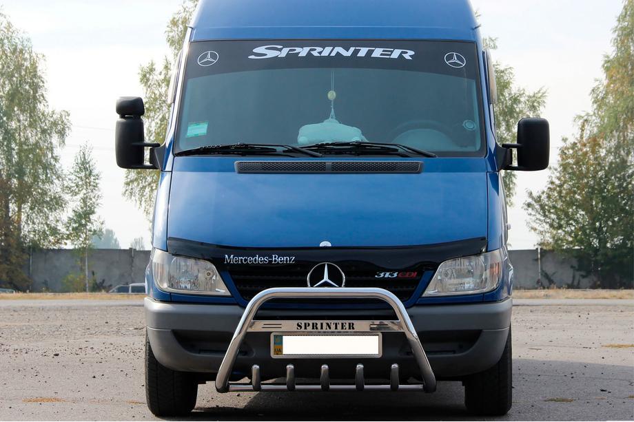 Mercedes Sprinter W901/902/903/904/905 1995–2006 Protezione Anteriore WT004 (Acciaio Inox) Image