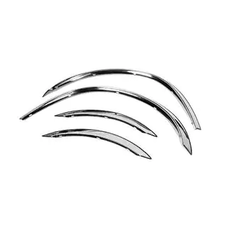 Allargatori passaruota (4 pz, acciaio inox) Mercedes C-class W203 2000-2007 foto 3