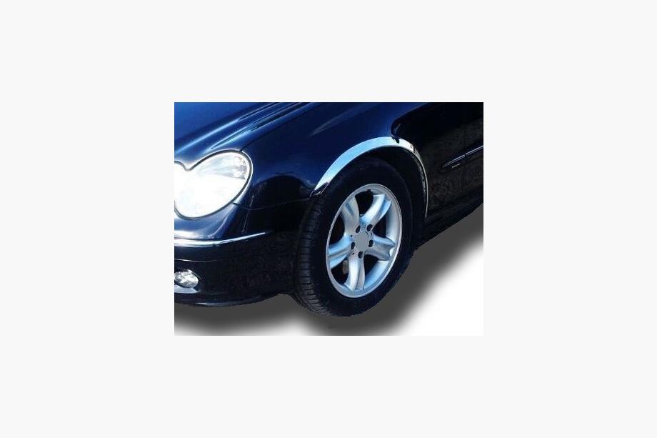 Mercedes CLK W208 1997-2002 Allargatori passaruota (4 pz, acciaio inox) Foto 9