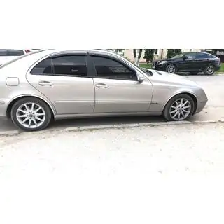 Allargatori passaruota (4 pz, acciaio inox) Mercedes E-сlass W211 2002-2009 foto 4