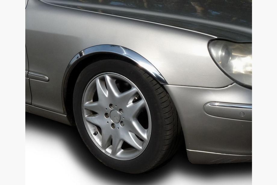 Mercedes S-class W220 1998-2005 Allargatori passaruota (4 pz, acciaio inox) Foto 2