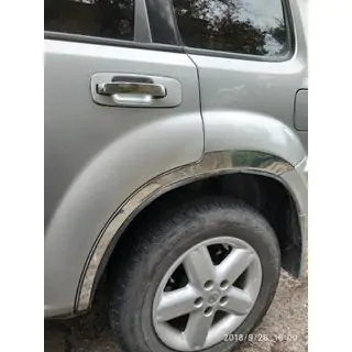Allargatori passaruota (4 pz, acciaio inox) Nissan X-trail T30 2002-2007 foto 2