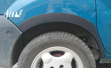 Renault Kangoo 1998-2008 Allargatori passaruota (4 pz, neri) foto 2