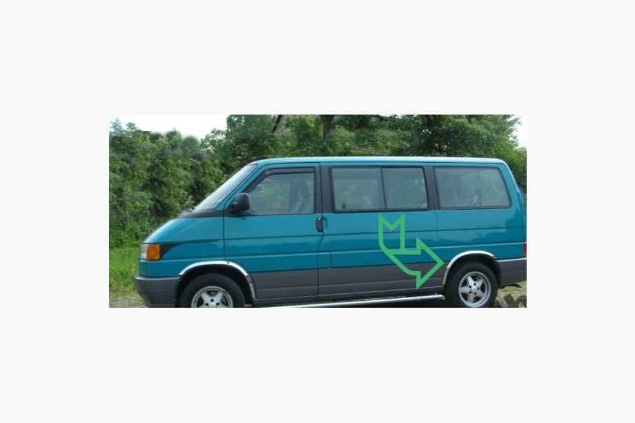 Volkswagen T4 Caravelle/Multivan 1990–2003 Allargatori passaruota (4 pz, acciaio inox) Foto 5