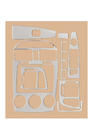 Kia Cerato 1 2004-2009 Rivestimento cruscotto 2004-2006 (Sedan) Alluminio foto 3