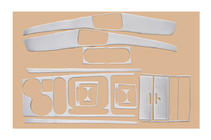 Kia Sorento I BL 2002-2009 Kit modanature cruscotto Versione 1 (2003-2007) Alluminio foto 5