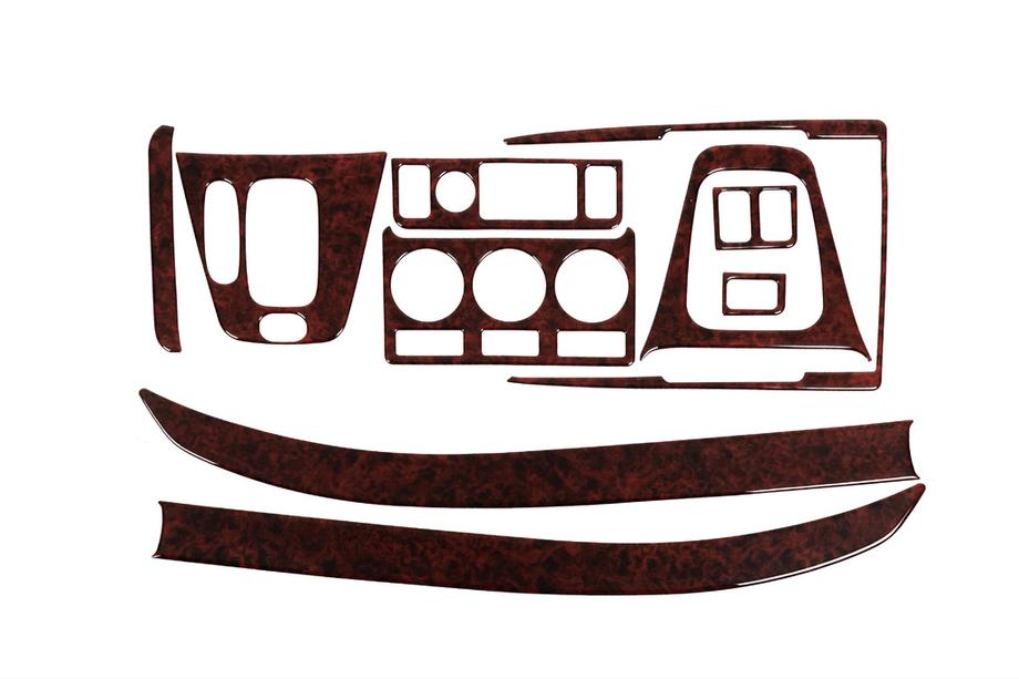 Land Rover Freelander I 1997-2006 Kit rivestimenti cruscotto (2000-2003, 10 pezzi) Alluminio Image