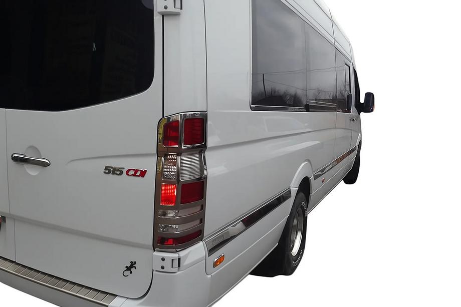 Mercedes Sprinter W906 2006–2018 Coperture Cromate per Fanali Posteriori (2 pz, Acciaio Inox) Image