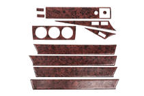 Mercedes W201 (190) 1982-1993 Kit rivestimenti cruscotto (11 pz) Alluminio foto 1