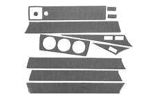 Mercedes W201 (190) 1982-1993 Kit rivestimenti cruscotto (11 pz) Alluminio foto 3