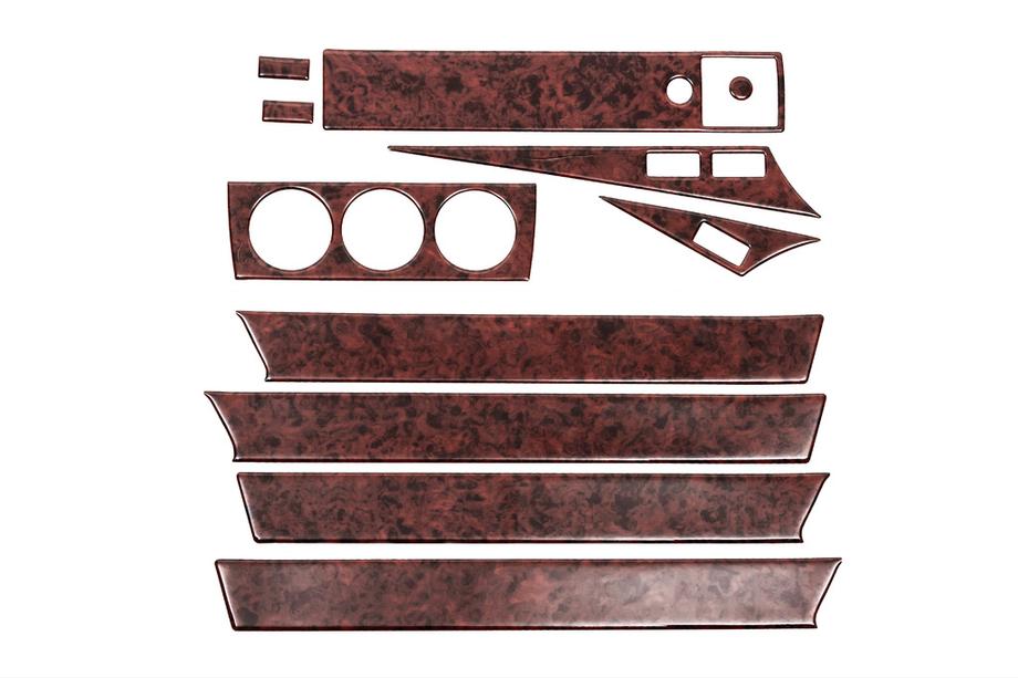 Mercedes W201 (190) 1982-1993 Kit rivestimenti cruscotto (11 pz) Alluminio Image