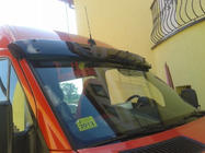 Mercedes Sprinter W906 2006–2018 Visiera parabrezza su telaio V1 (nero lucido, 5mm) foto 10