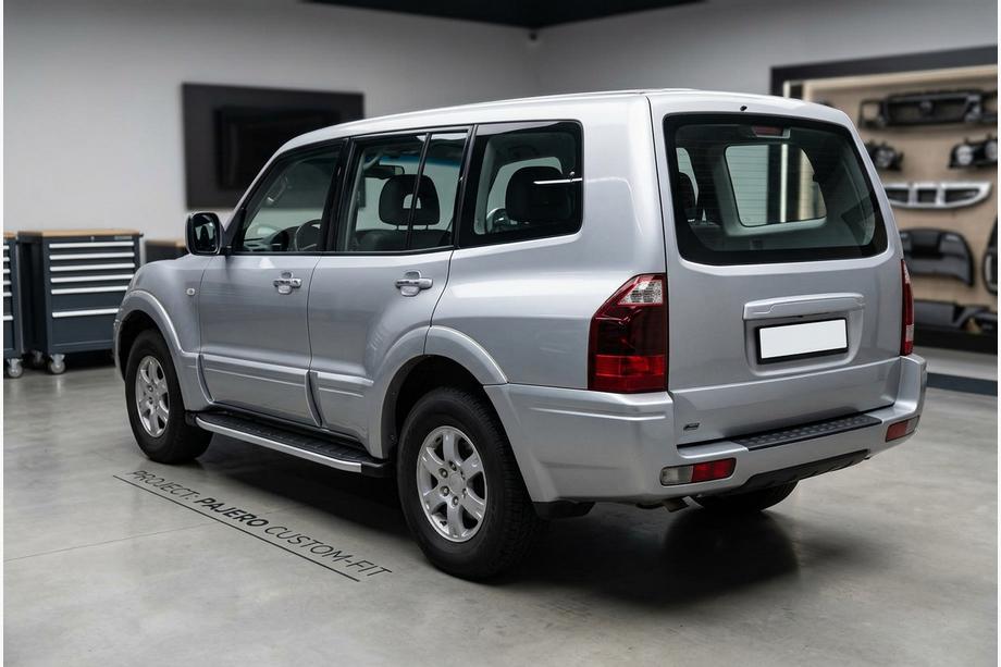Mitsubishi Pajero Wagon III 1999-2006 Pedane laterali Fullmond (2 pz, alluminio) Image