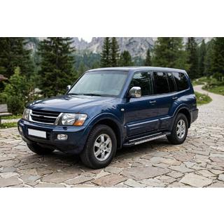 Pedane Laterali RedLine V1 (2 pz, Alluminio) Mitsubishi Pajero Wagon III 1999-2006 foto 1