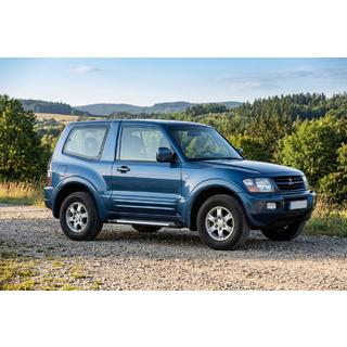 Pedane Laterali Line (2 pz, Alluminio) Mitsubishi Pajero Wagon III 1999-2006 foto 1